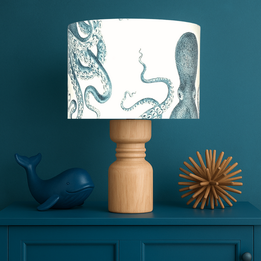 The Classic: Octopi (Blue) Lampshade