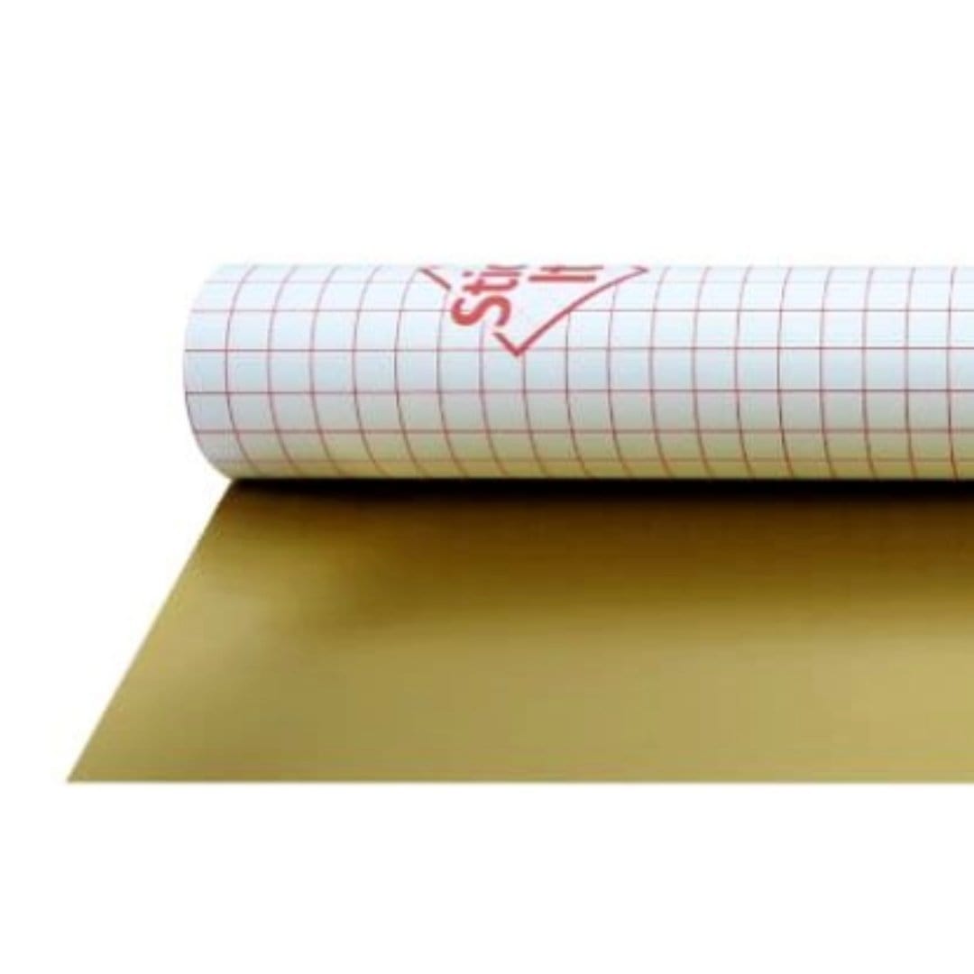 Glow&Co Pre-Cut PVC Panel (for 50cm lampshades) in Brushed Gold