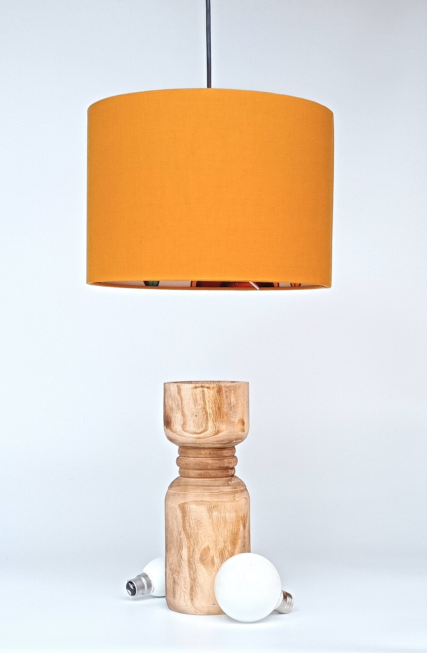 Glow&Co The Peek-A-Boo: Bootie Shrooms & Mustard Lampshade