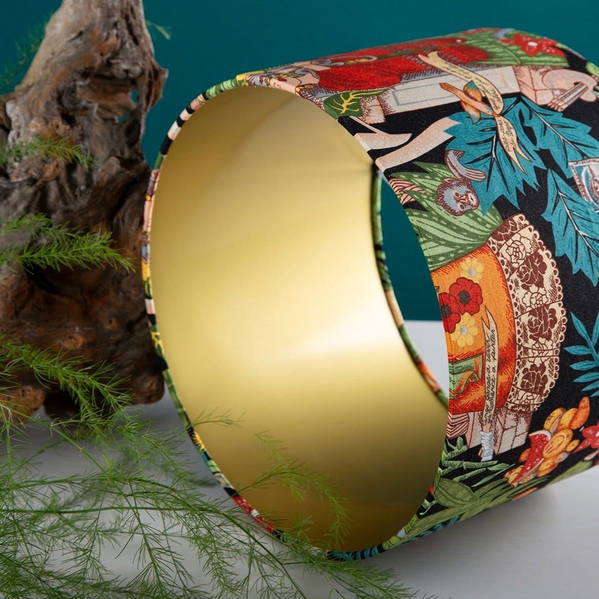 Glow&Co Lil' Bit Lux: Frida in the Garden (Black) Lampshade