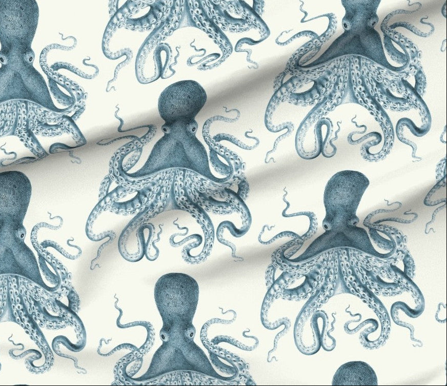 Workshop Fabric (Octopi Blue)
