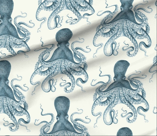 Workshop Fabric (Octopi Blue)