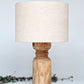 Glow&Co Peek-A-Boo: Tropical Blush & Natural Linen Lampshade